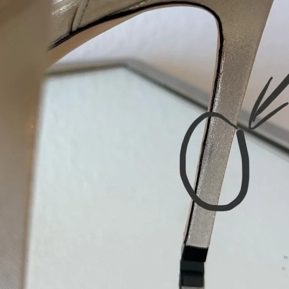 New Jimmy Rosie 100 Shimmer Suede Sandals $1,095 39 - Picture 10 of 11